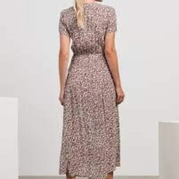 KIVARI Alena Leopard Print Tie Front Midi Dress - Picture 5 of 16